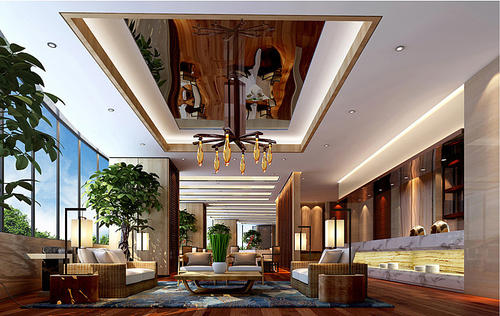 酒店設(shè)計(jì)不同設(shè)計(jì)風(fēng)格、中式帶點(diǎn)現(xiàn)代設(shè)計(jì)風(fēng)格